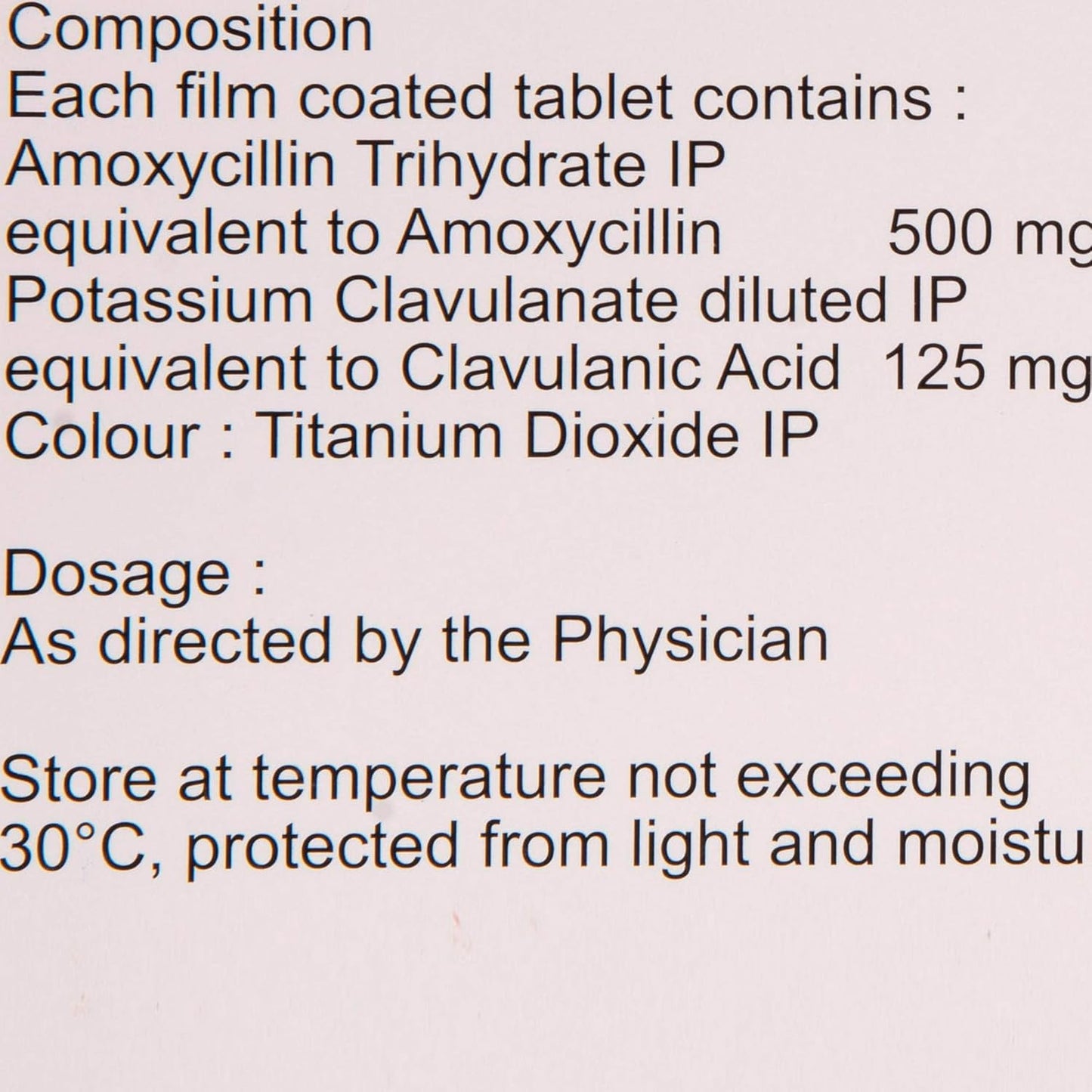 Mox CV 625 - Strip of 10 Tablets