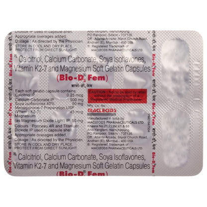 Bio-D3 Fem - Strip of 15 Capsules