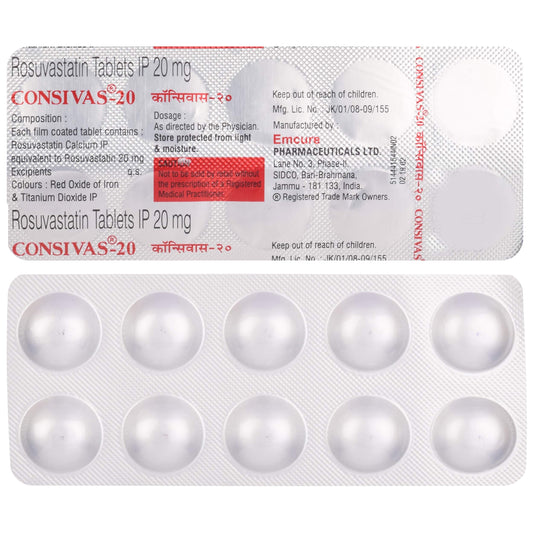 Consivas 20 - Strip of 10 Tablets