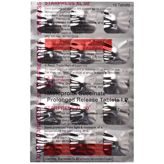 Starpress XL 50 - Strip of 15 Tablets