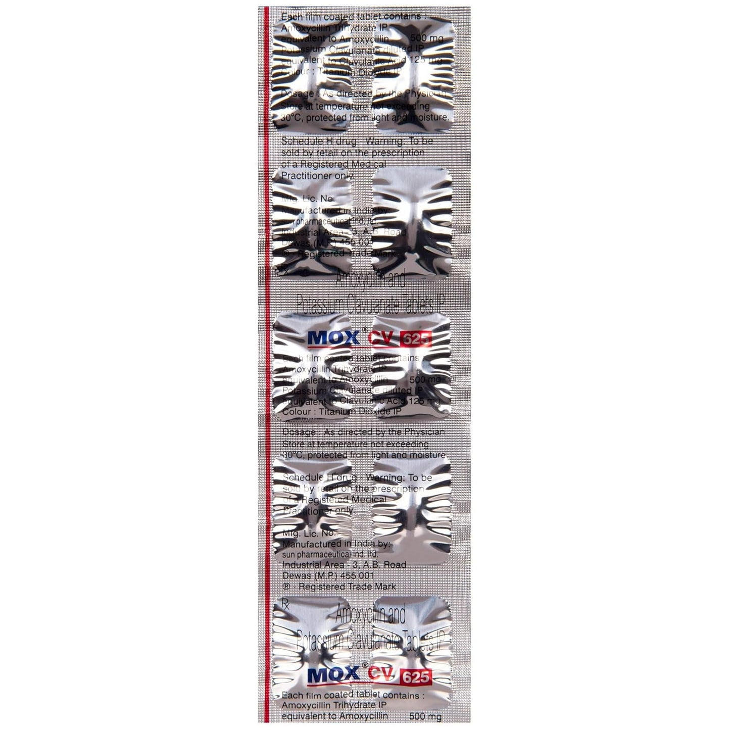 Mox CV 625 - Strip of 10 Tablets