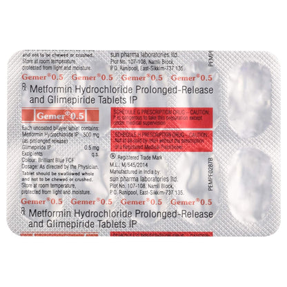 Gemer 0.5 - Strip of 10 Tablets