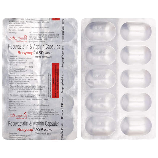 Rosycap ASP 20/75 - Strip of 10 Capsules