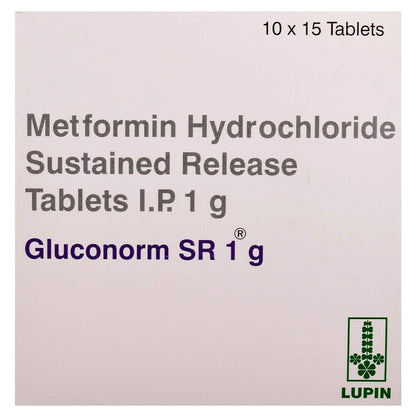 Gluconorm SR 1 g - Strip of 15 Tablets