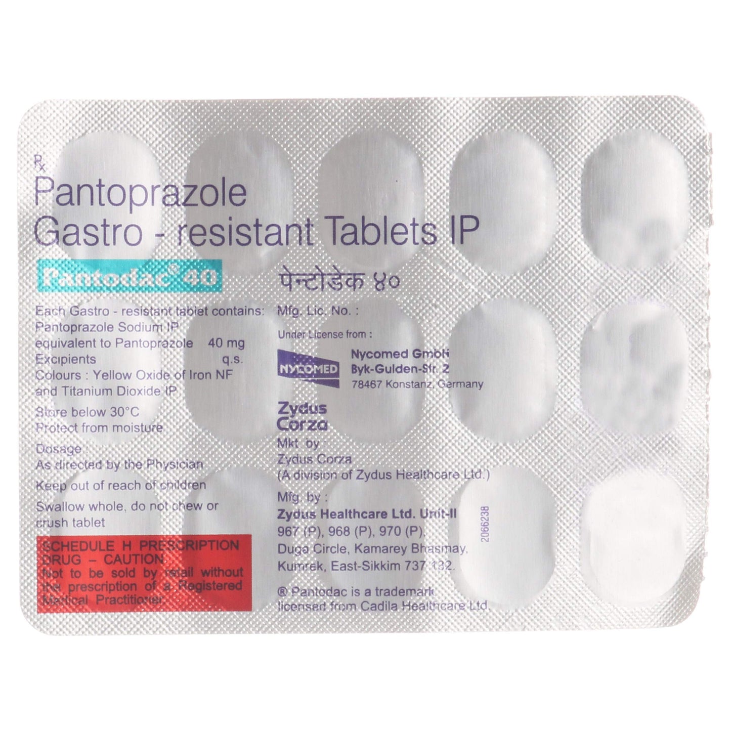 Pantodac 40 - Strip of 15 Tablets