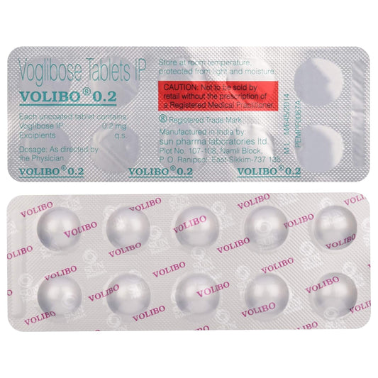 Volibo 0.2 - Strip of 10 Tablets