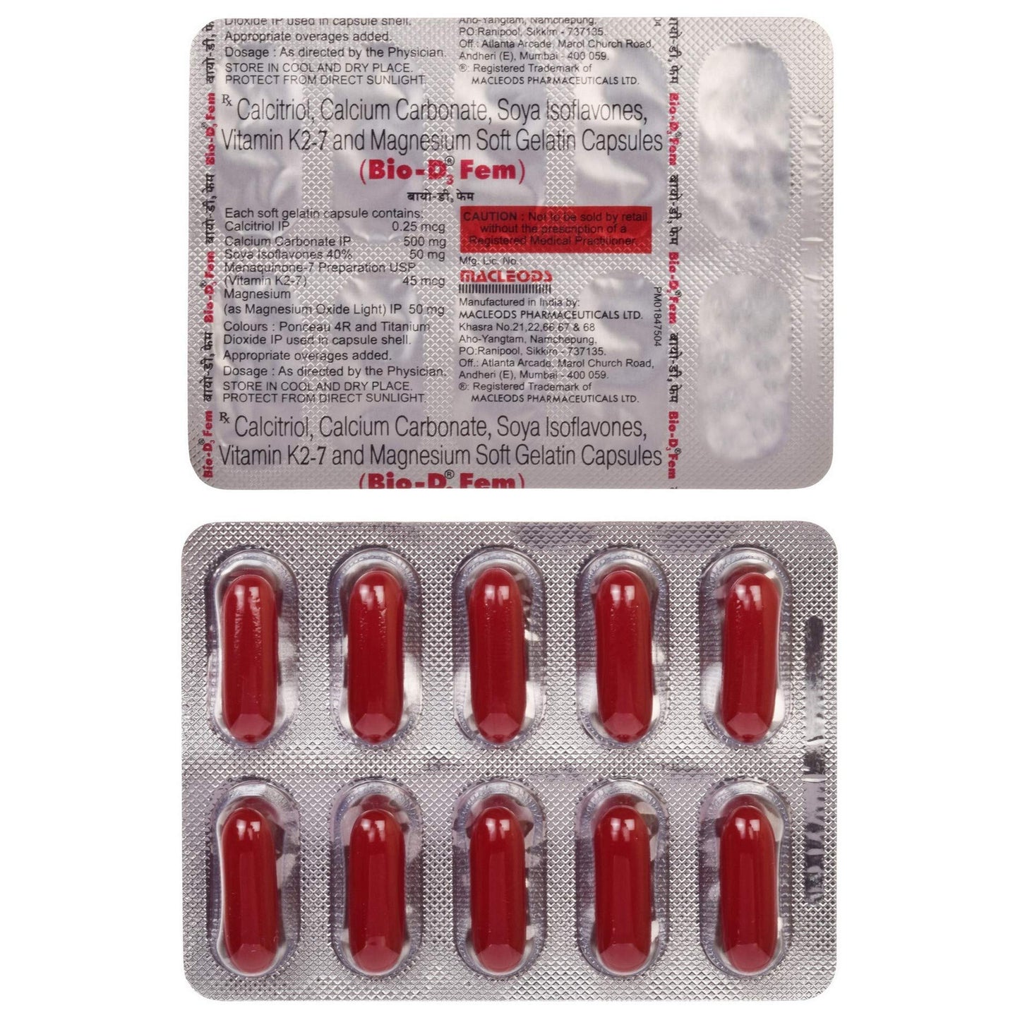 Bio-D3 Fem - Strip of 15 Capsules