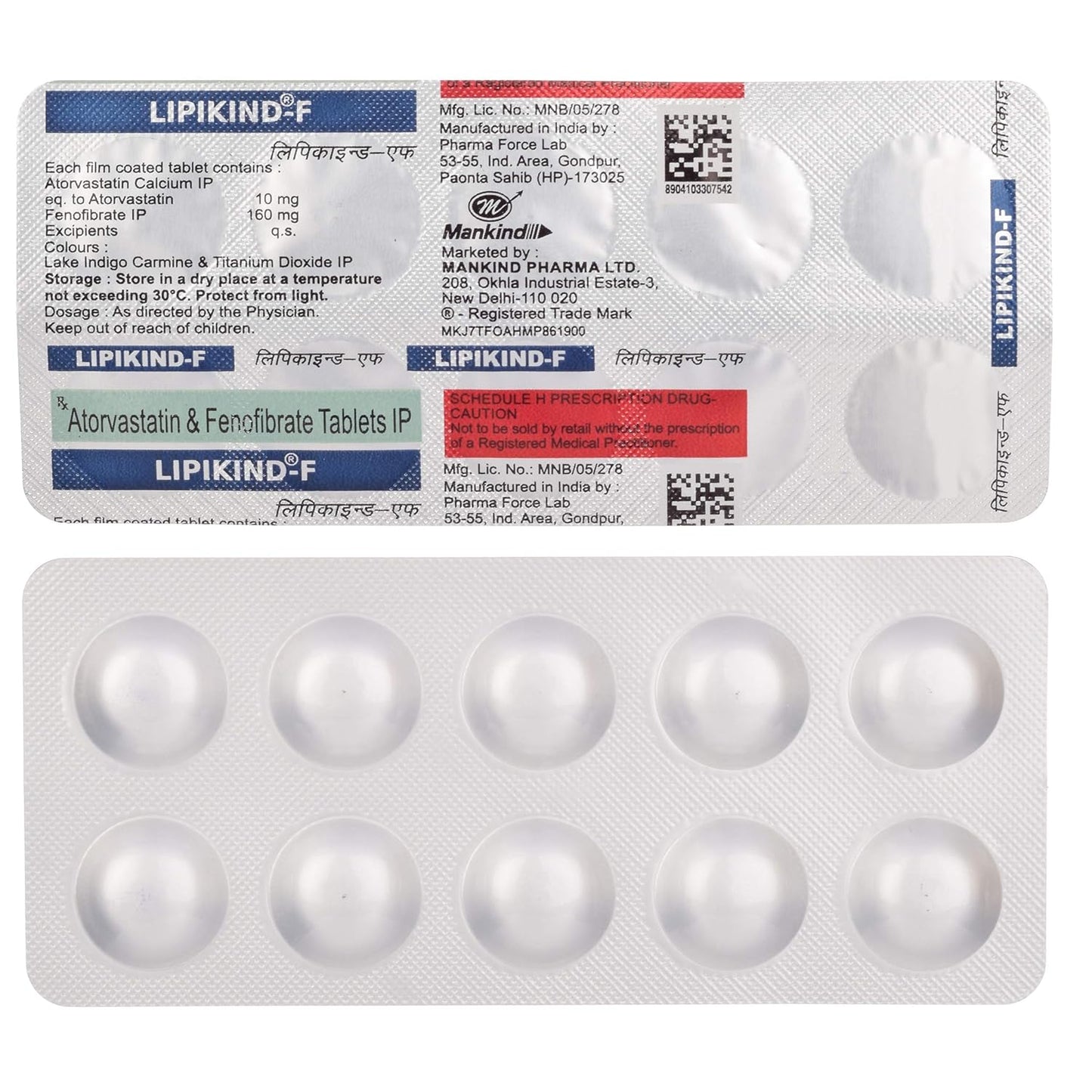 Lipikind-F - Strip of 10 Tablets