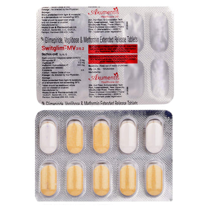 Switglim MV 2/0.2 - Strip of 10 Tablets