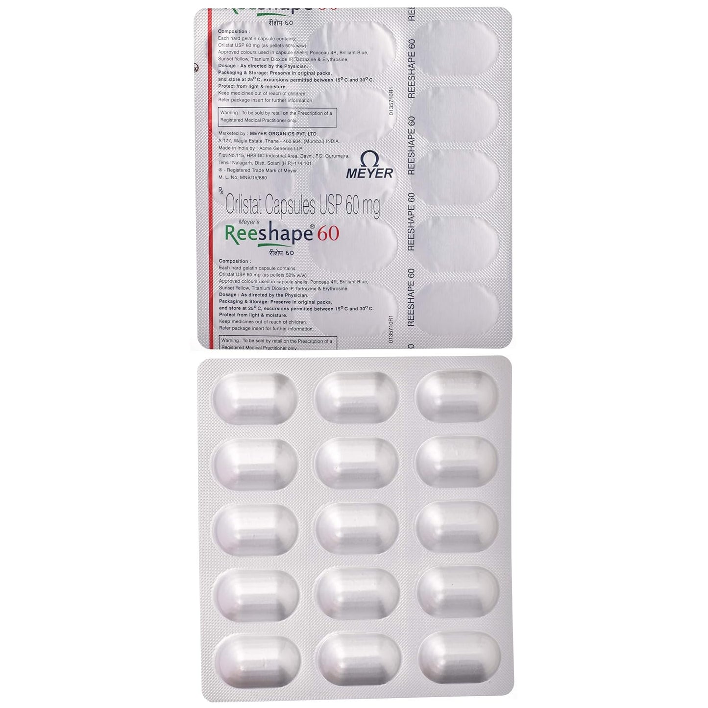 Reeshape 60 - Strip of 15 Capsules