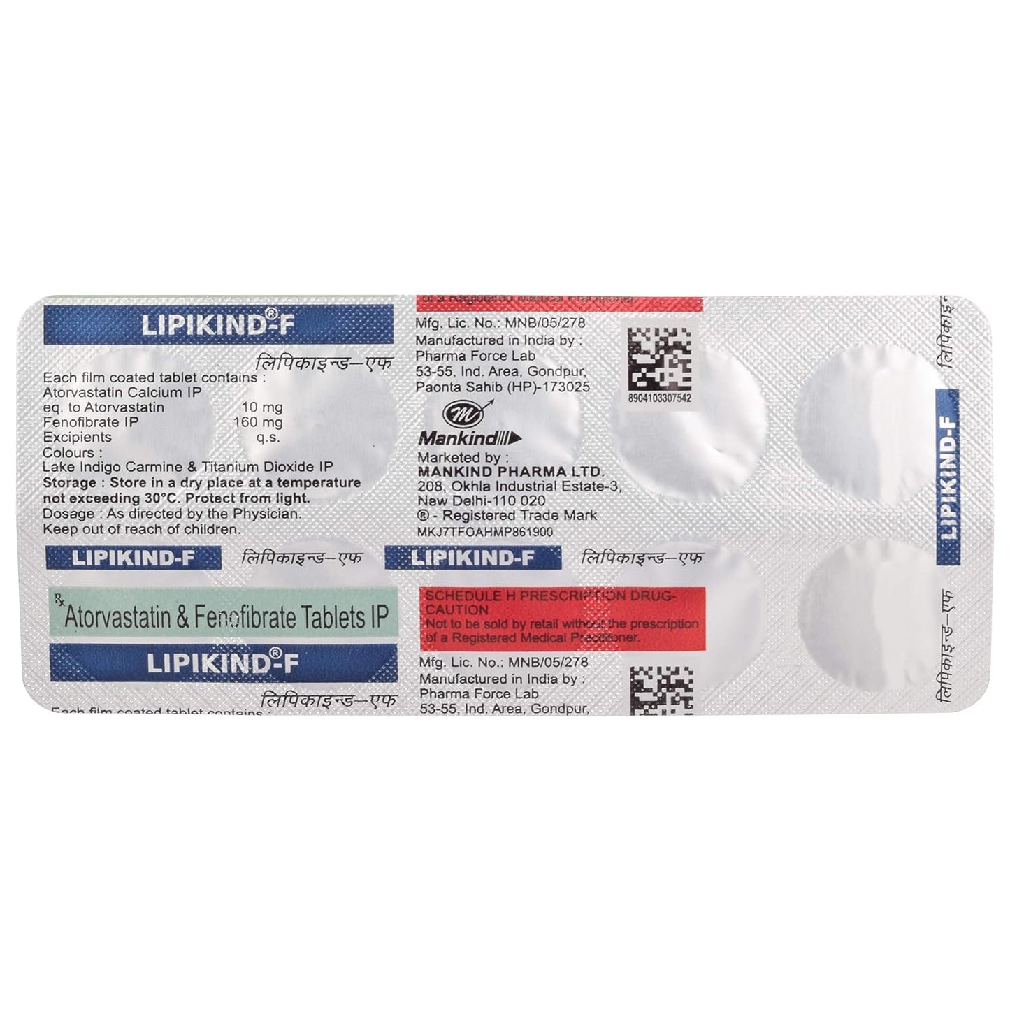 Lipikind-F - Strip of 10 Tablets