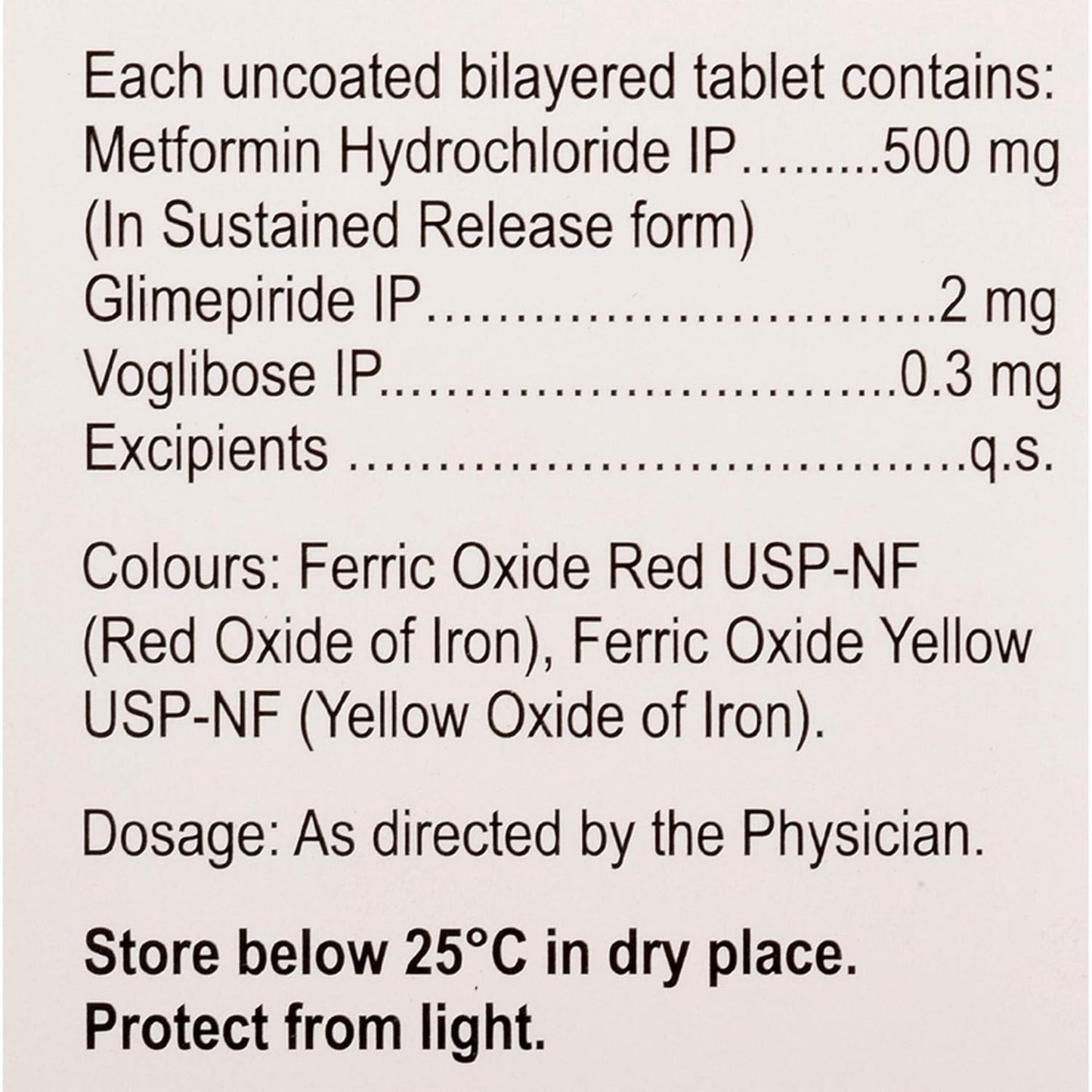 Glucoryl MV 2/0.3 - Strip of 15 Tablets