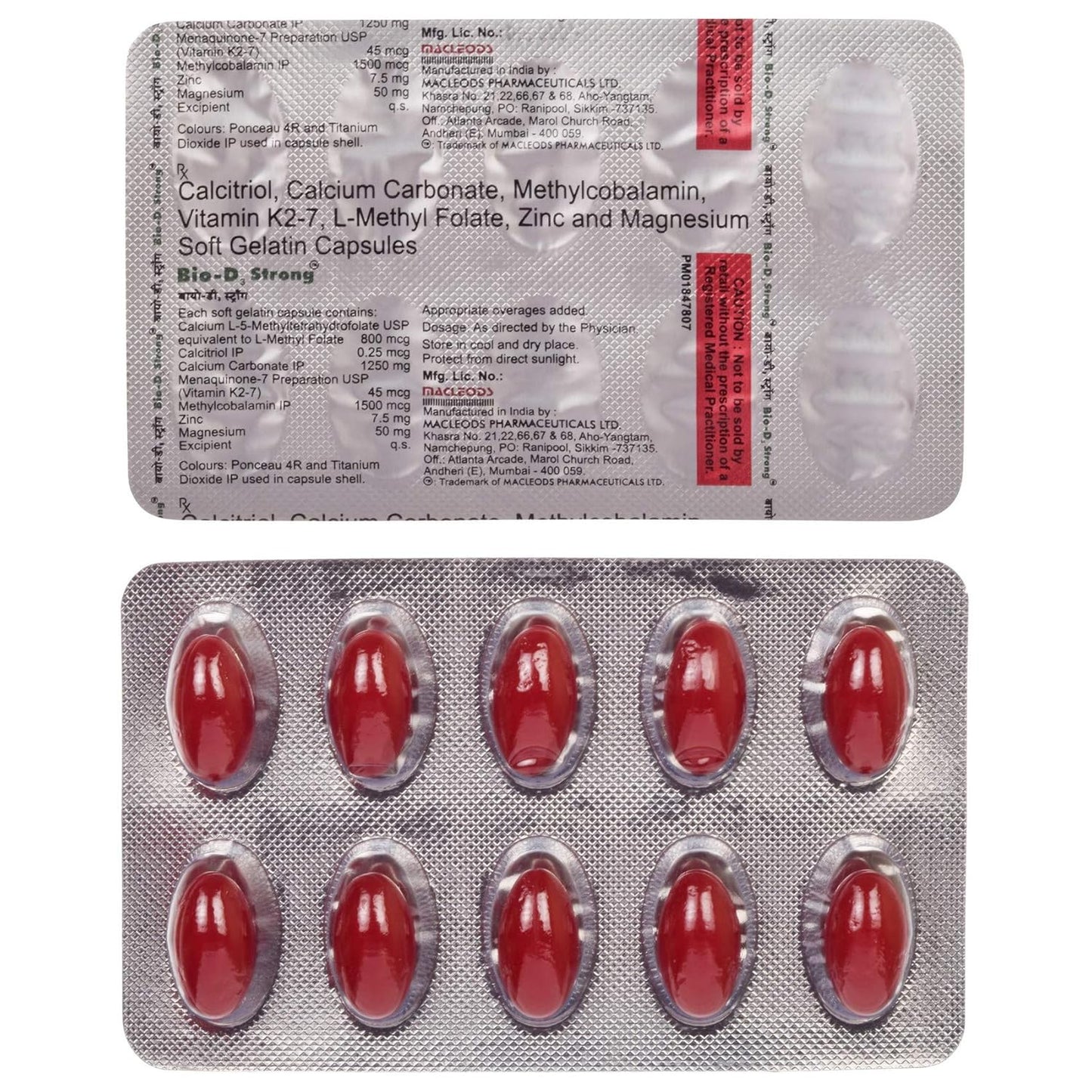 Bio-D3 Strong - Strip of 10 Capsules