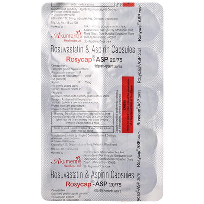 Rosycap ASP 20/75 - Strip of 10 Capsules