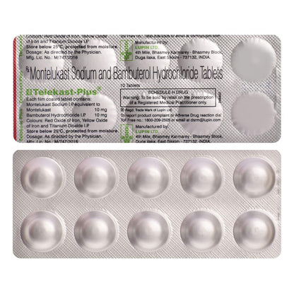 Telekast Plus - Strip of 10 Tablets