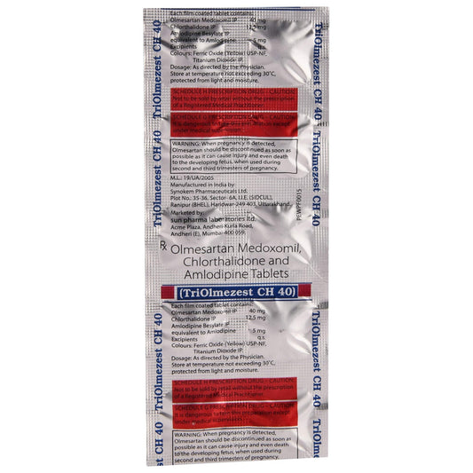 Triolmezest CH 40 - Strip of 10 Tablets