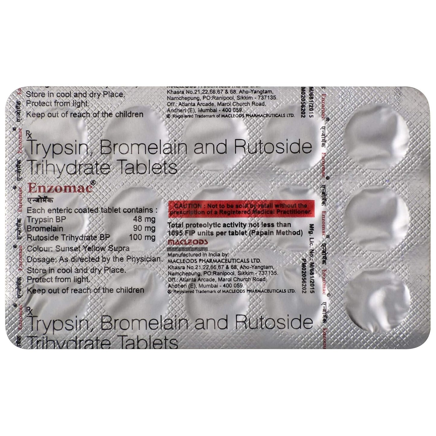 Enzomac - Strip of 15 Tablets