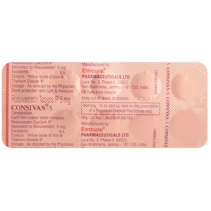 Consivas 5 - Strip of 10 Tablets