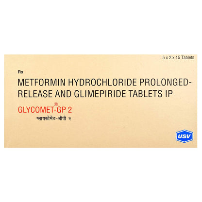 Glycomet- GP 2 - Strip of 15 Tablets