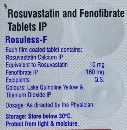 Rosuless F 10/160 - Strip of 15 Tablets