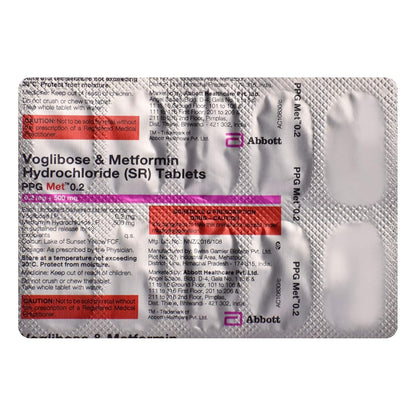 PPG Met 0.2 - Strip of 10 Tablets