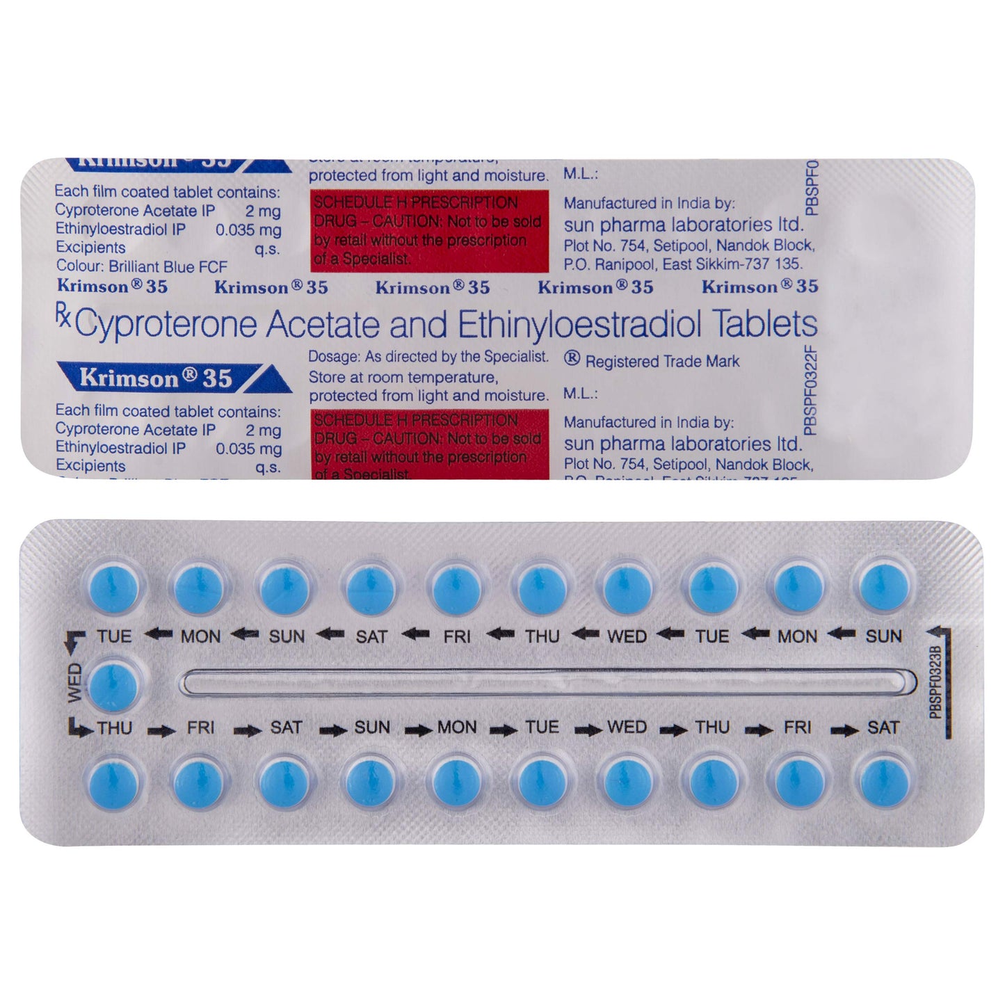 Krimson 35 - Strip of 21 Tablets