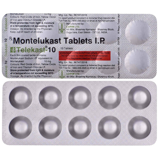 Telekast 10mg - Strip of 10 Tablets