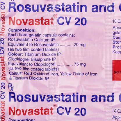 Novastat CV 20 - Strip of 10 Capsules