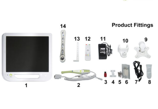 Apple Dental Intra Oral Camera - With 17" Screen and TFT Clamp