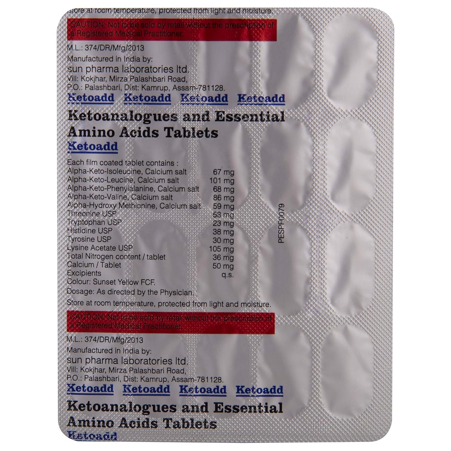 Ketoadd - Strip of 20 Tablets