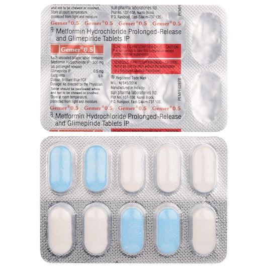 Gemer 0.5 - Strip of 10 Tablets