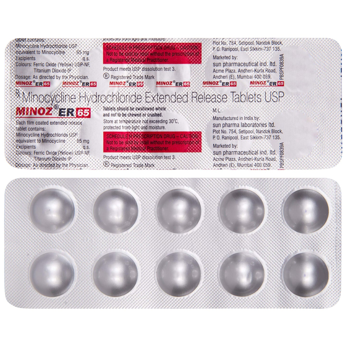 Minoz ER 65 - Strip of 10 Tablets