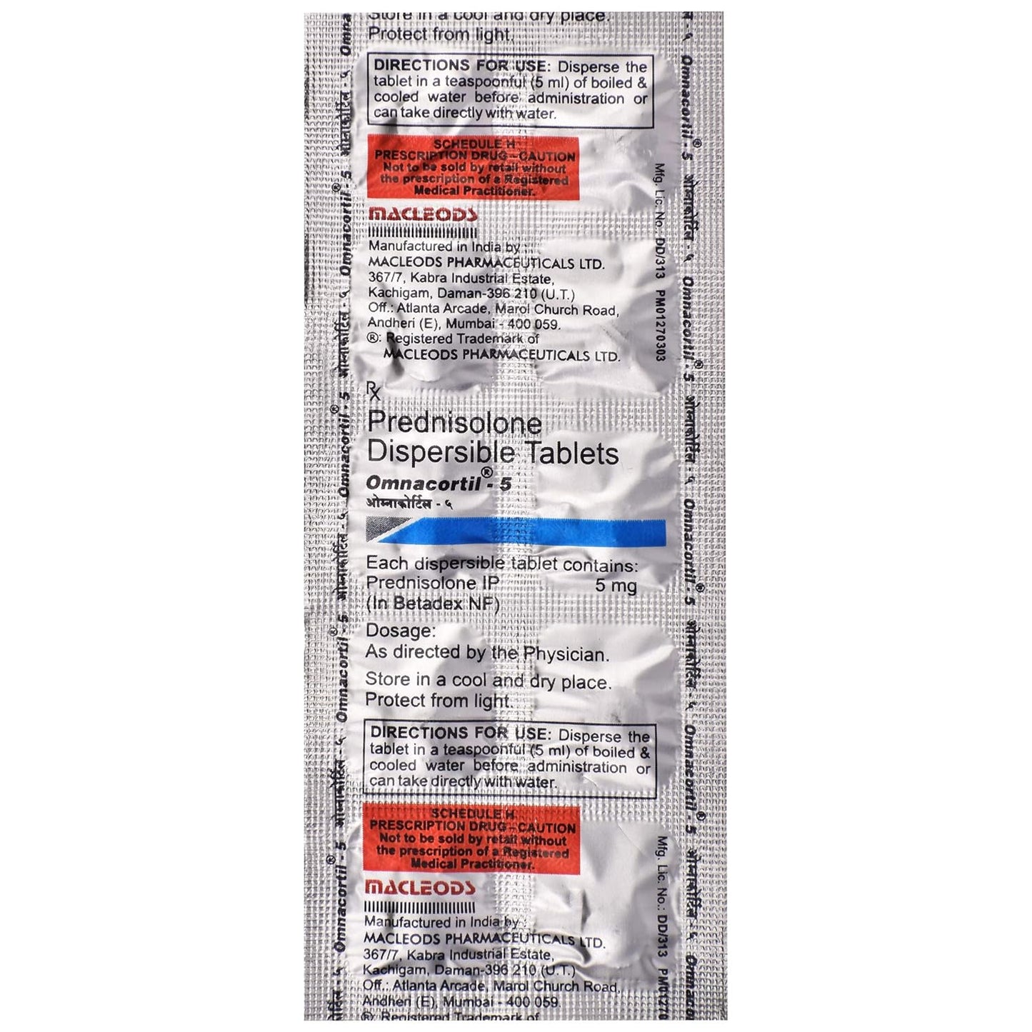 Omnacortil 5 - Strip of 10 Tablets