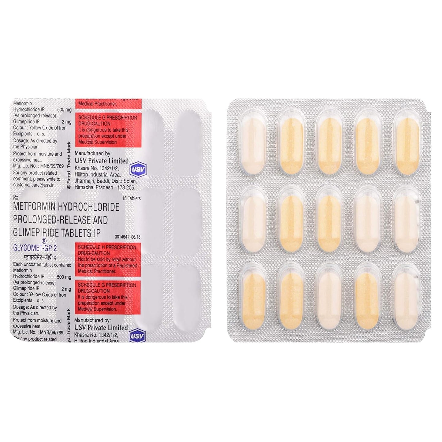 Glycomet- GP 2 - Strip of 15 Tablets