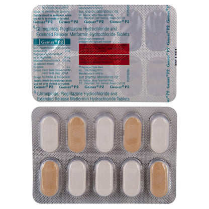 Gemer P2 - Strip of 10 Tablets