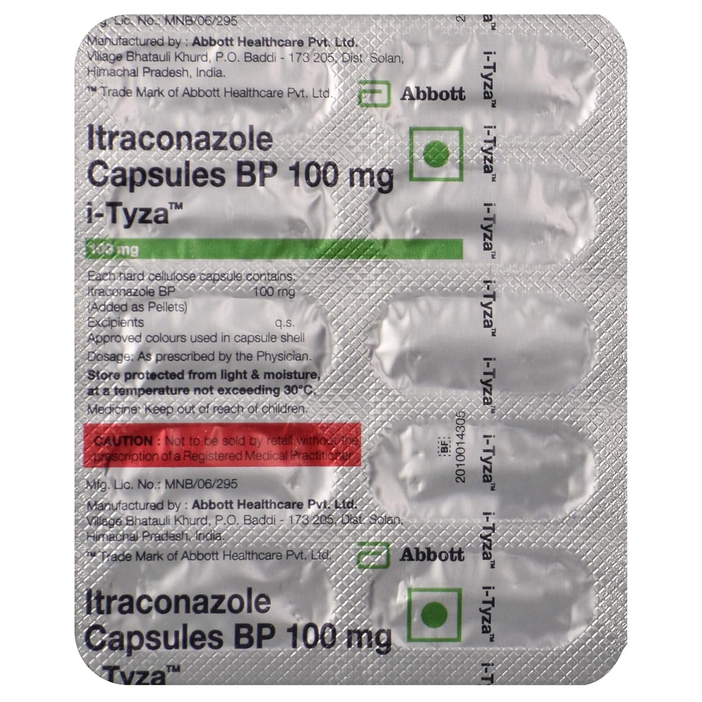 I-Tyza - Strip of 10 Capsules