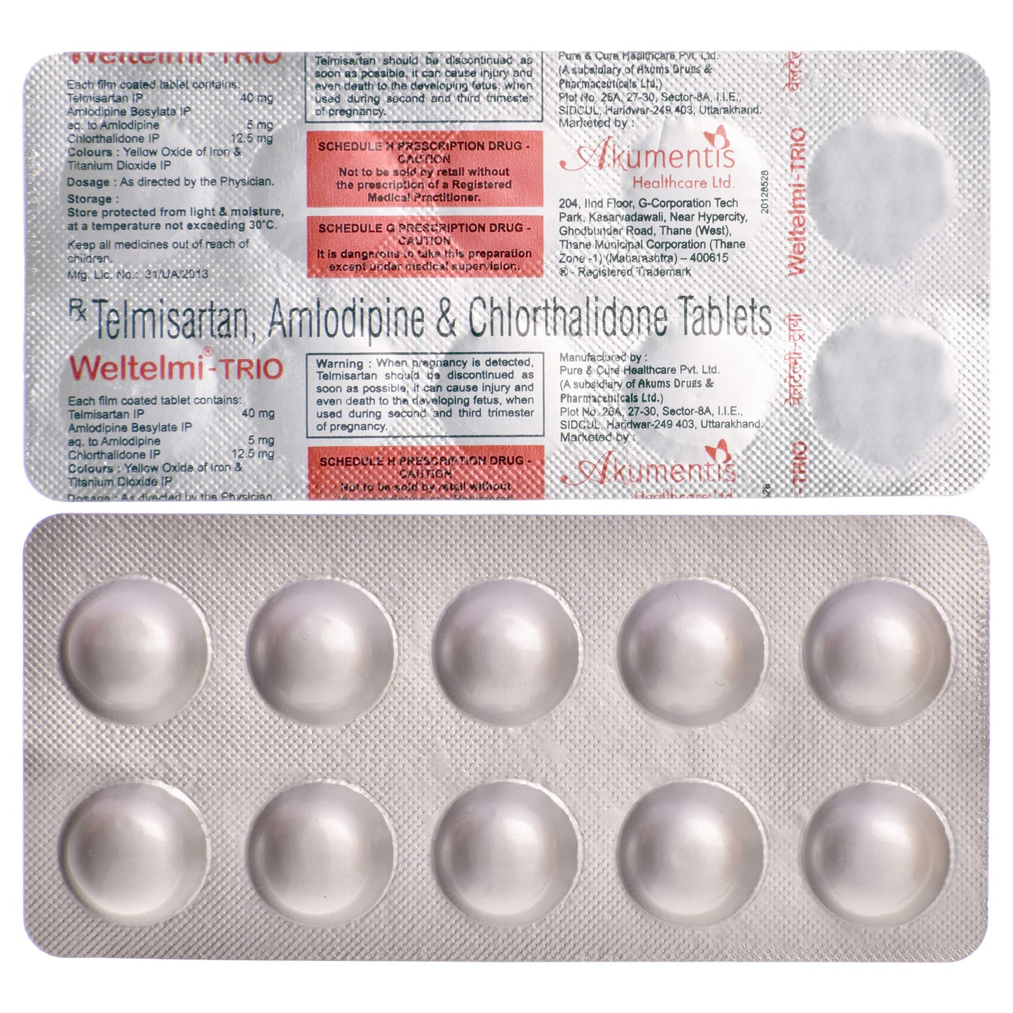 Weltelmi-Trio - Strip of 10 Tablets