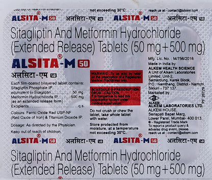 Alsita-M 50 Tablet 10's