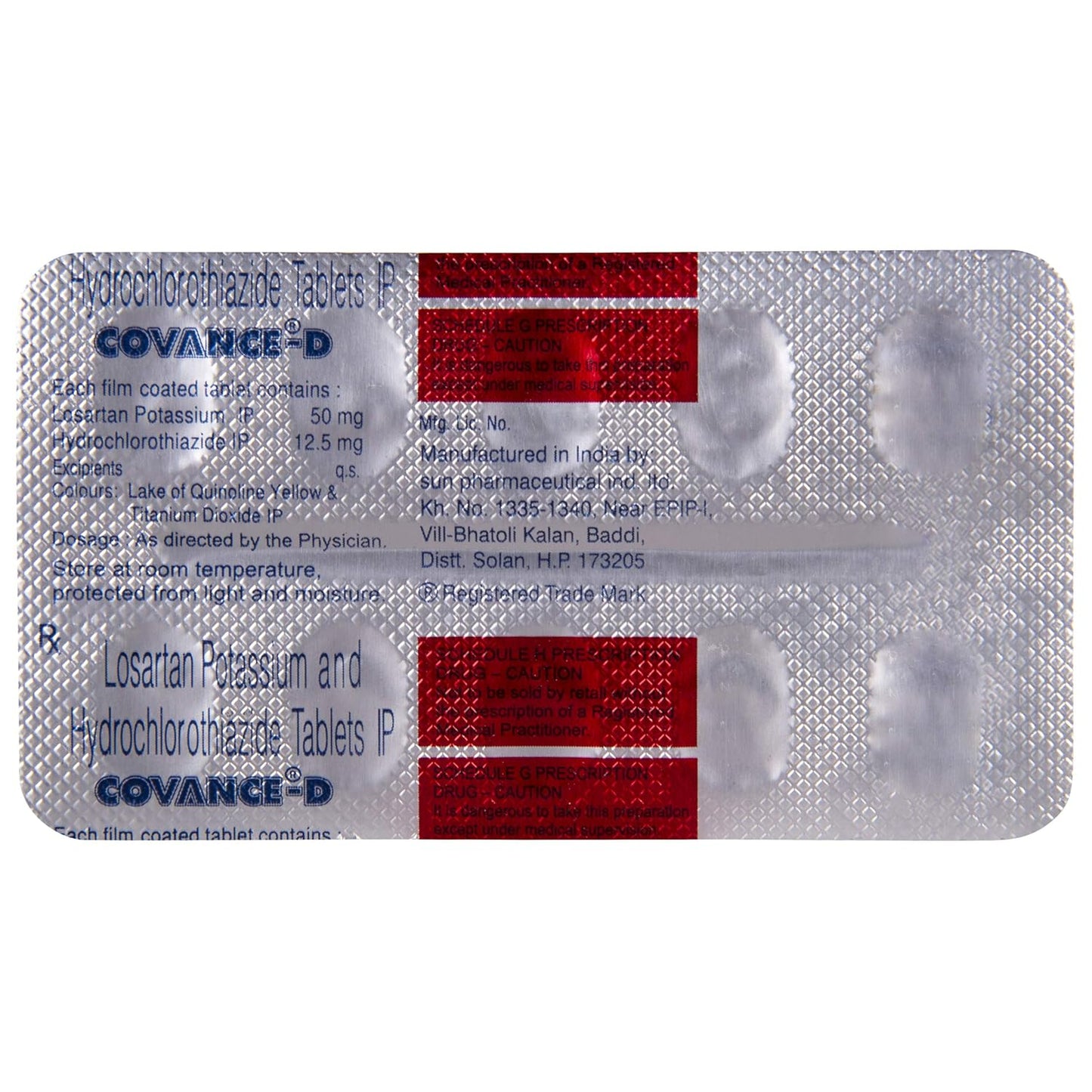 Covance-D - Strip of 10 Tablets