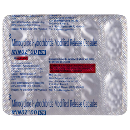 Minoz OD 100mg - Strip of 10 Capsules