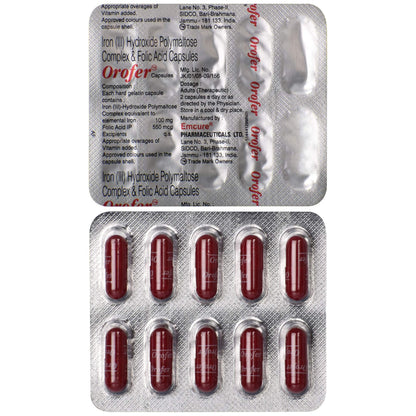 Orofer - Strip of 10 Capsules