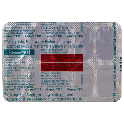 Gemer P2 - Strip of 10 Tablets