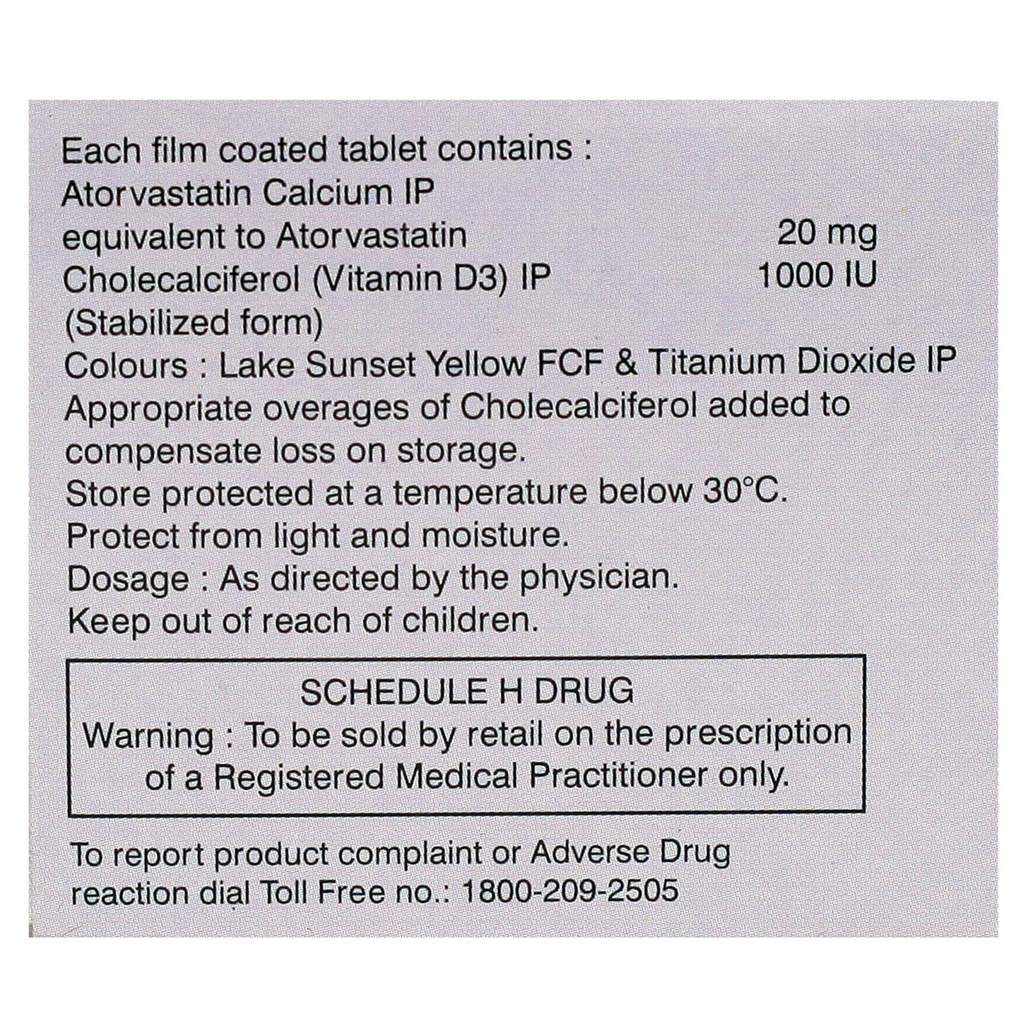 TONACT-D 20MG - Strip of 10 Tablets