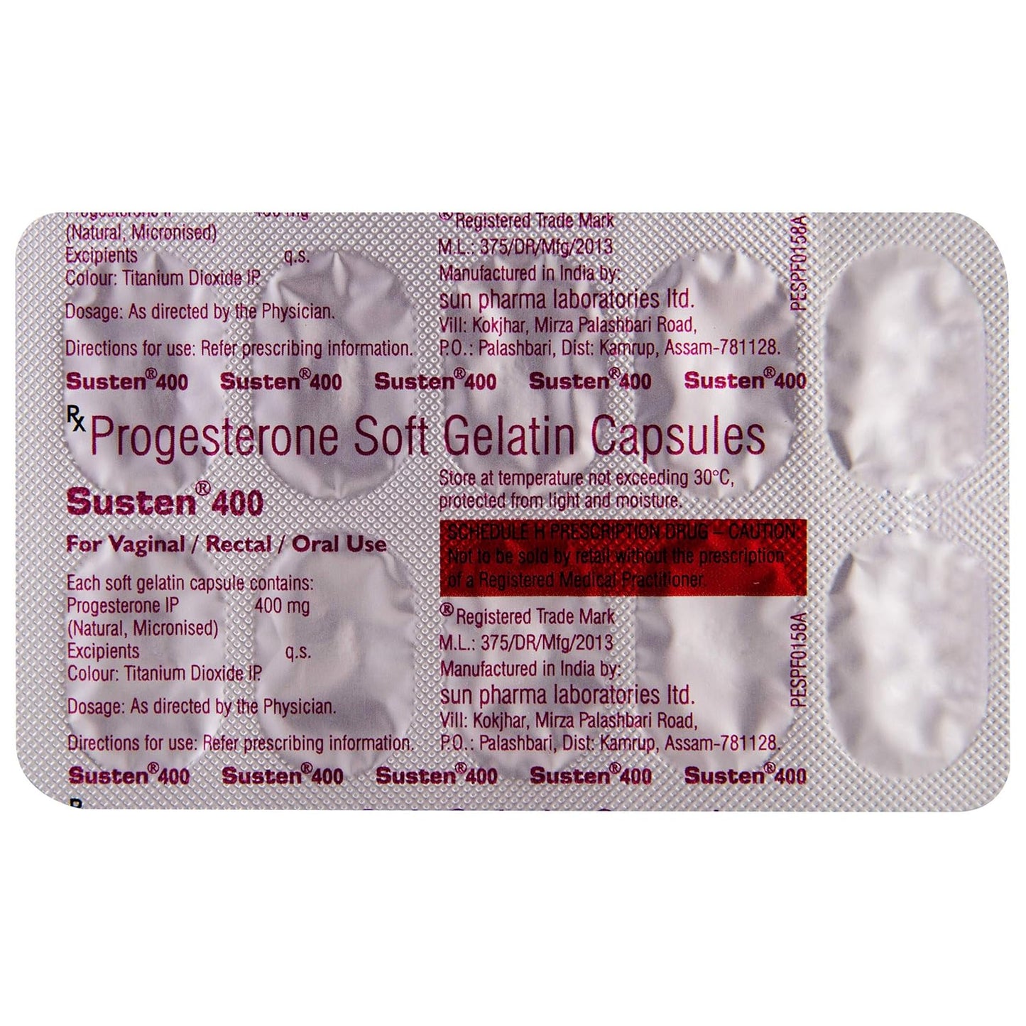 Susten 400 - Strip of 10 Capsules