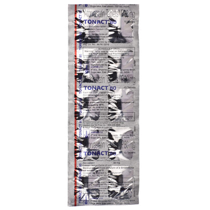 Tonact 80 - Strip of 10 Tablets