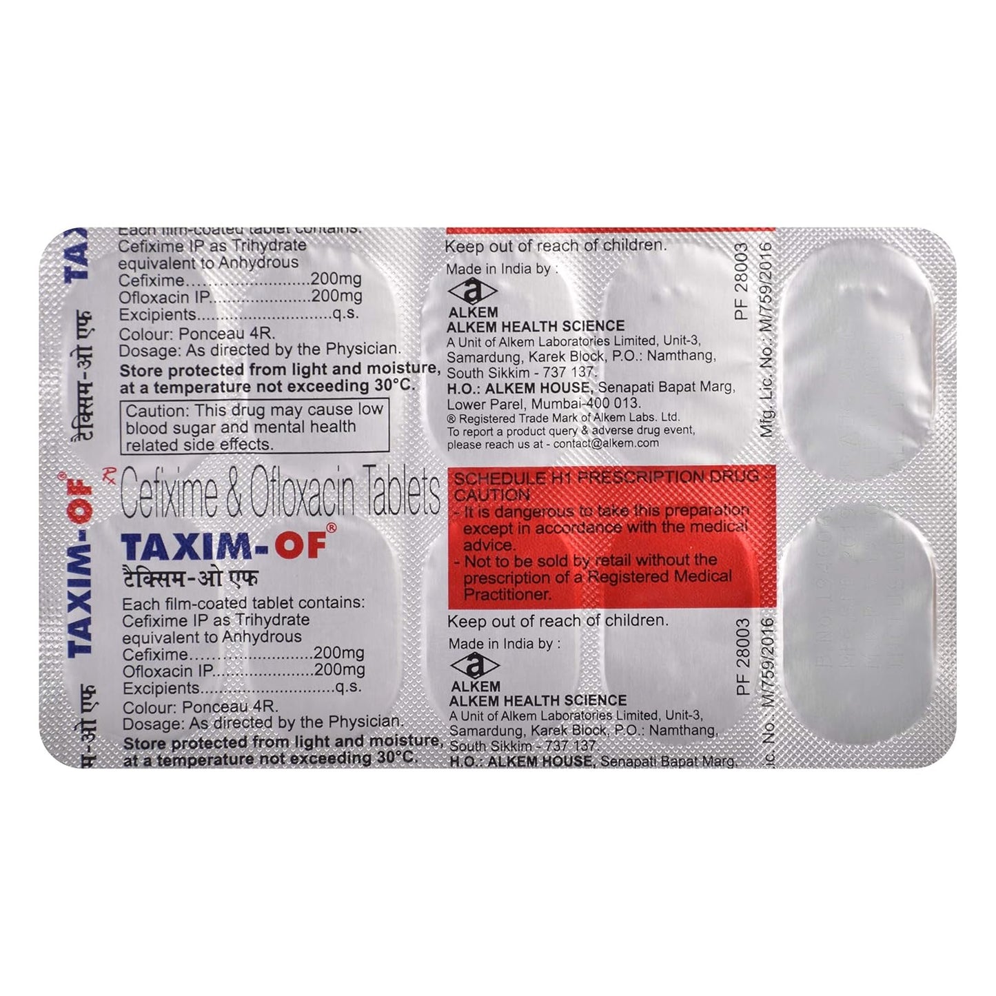 Taxim-OF - Strip of 10 Tablets