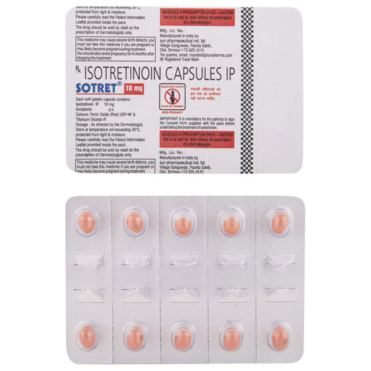 Sotret 10mg - Strip of 10 Capsules