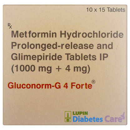 Gluconorm G4 Forte - Strip of 15 Tablets