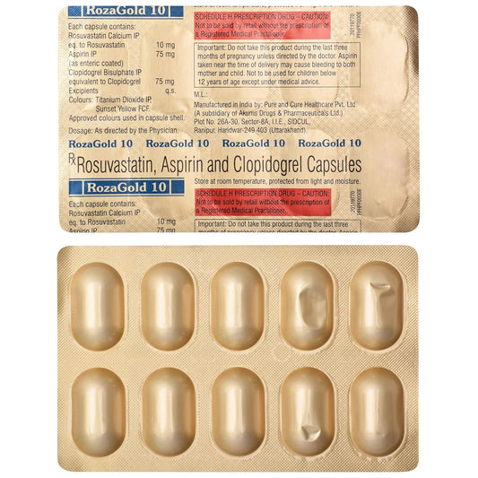 Rozagold 10 - Strip of 10 Capsules