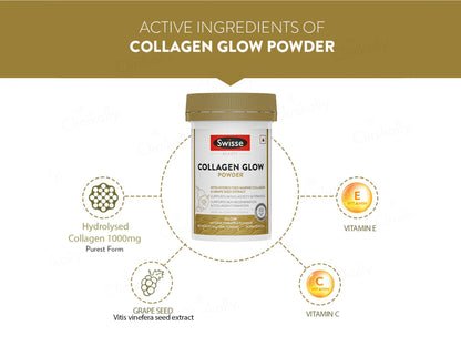 Swisse Beauty Collagen Glow Powder - Natural Pineapple Flavour